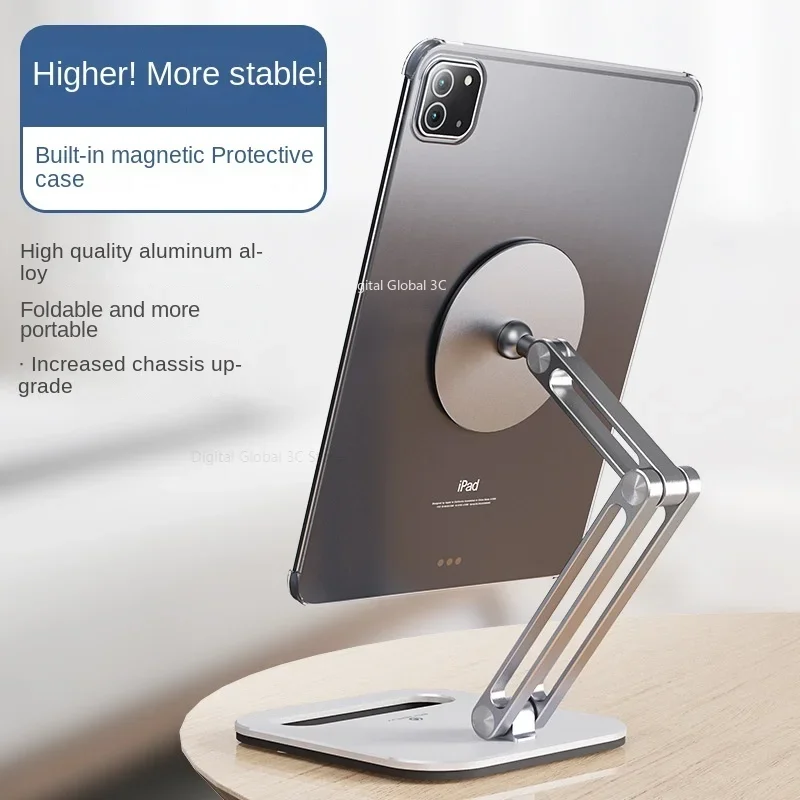 Tablet Reading Accessories - Metal Magnetic Tablet Holder for Table