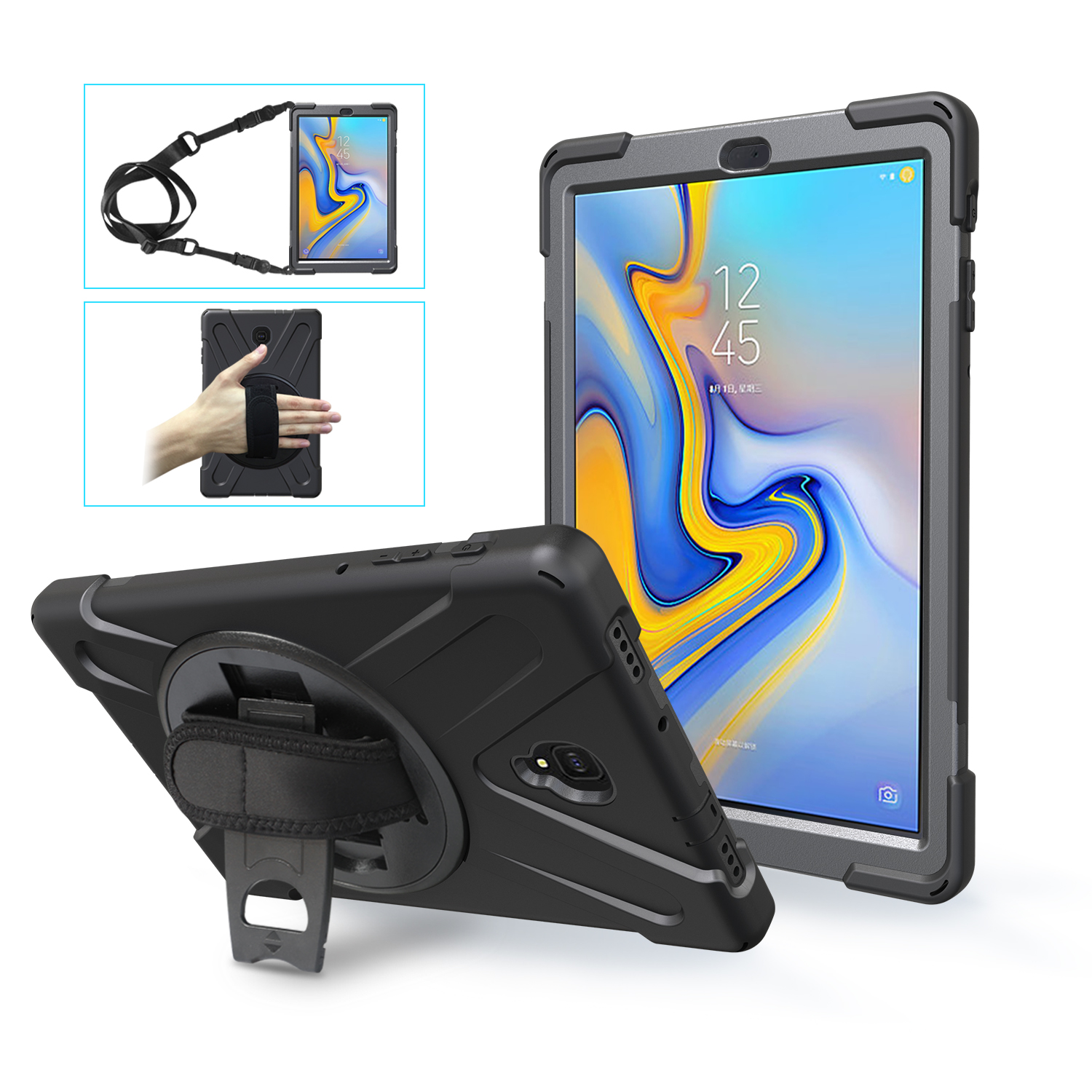 Cheap Tablet Accessories - Rotating Hybrid Case For Samsung Galaxy