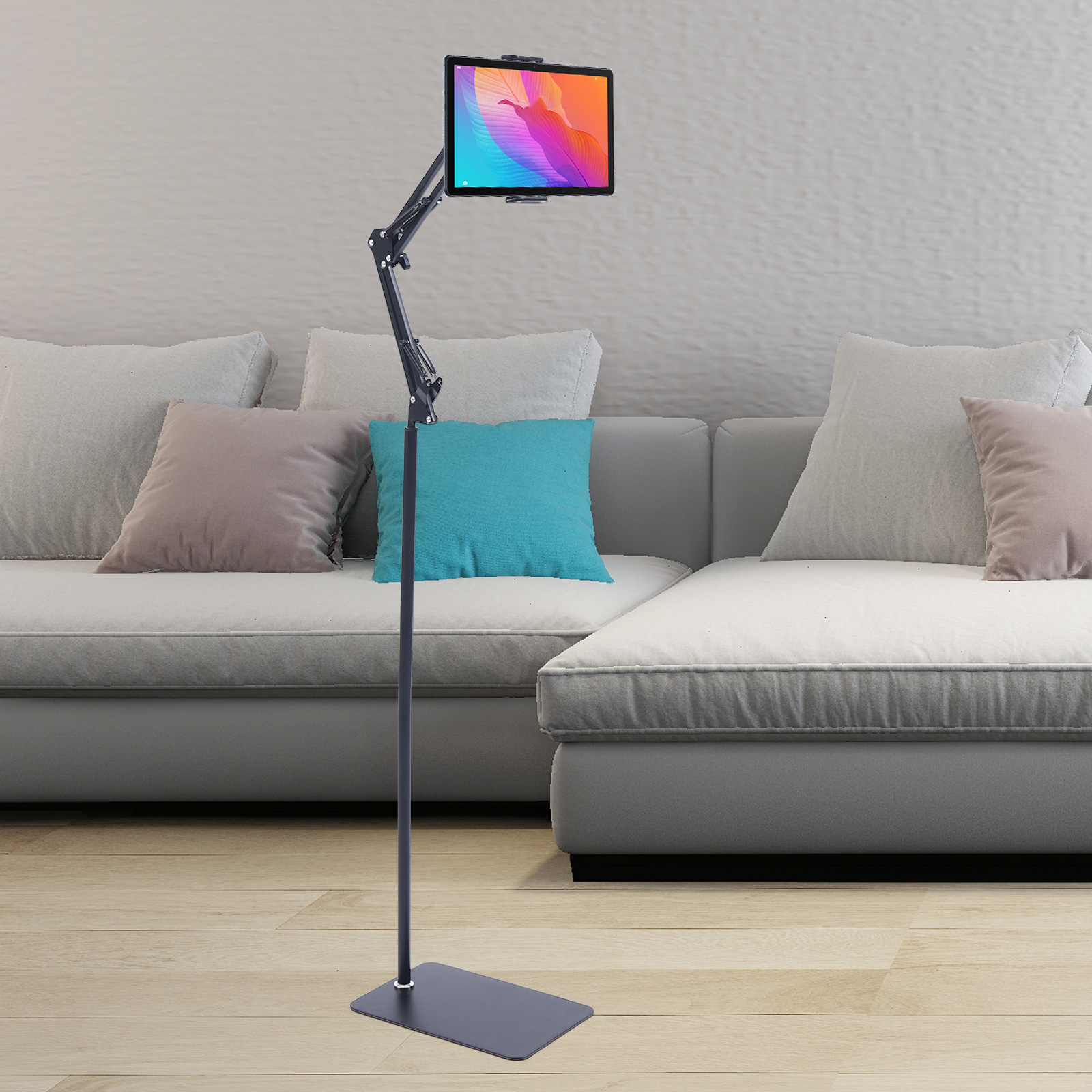 Tablet Accessories For Kids - 135cm Multifunctional Floor Phone/Tablet Stand, 360°