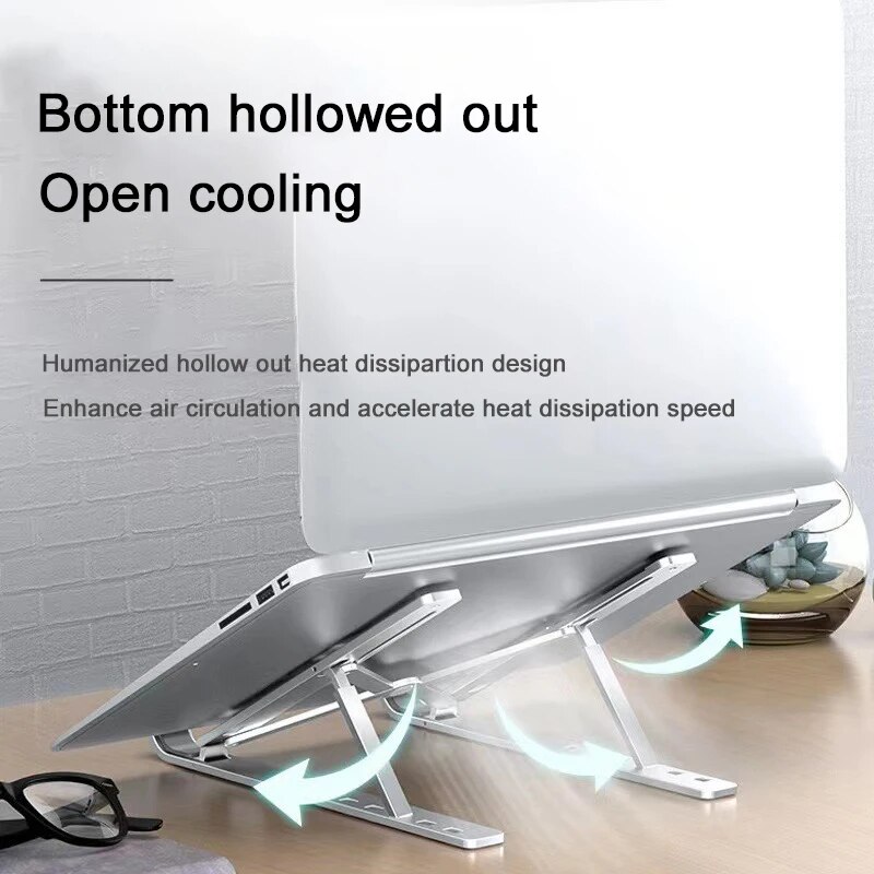 Cooling Stand Tablet - Laptop Stand Single Fork Folding Lift