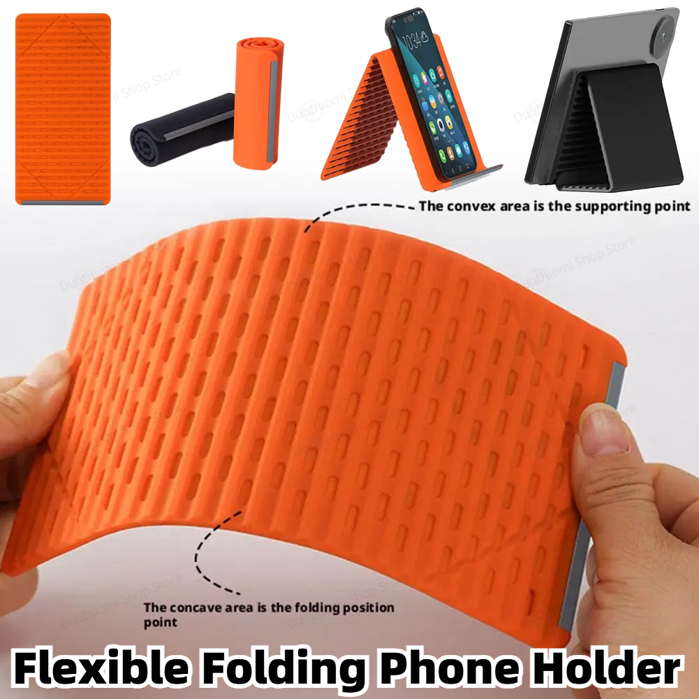 Tablet Holder Accessories - Flexible Folding Phone Holder Creative Foldable
