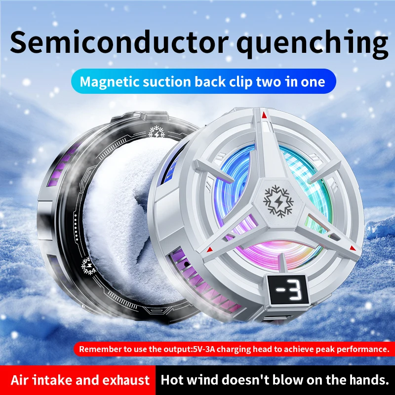 Android Tablet Gaming Accessories - Magnetic Cell Phone Cooler for Gaming,Portable