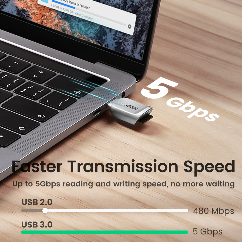 UGREEN Card Reader USB-C to Mi - Microsd Card Tablet recension och pris