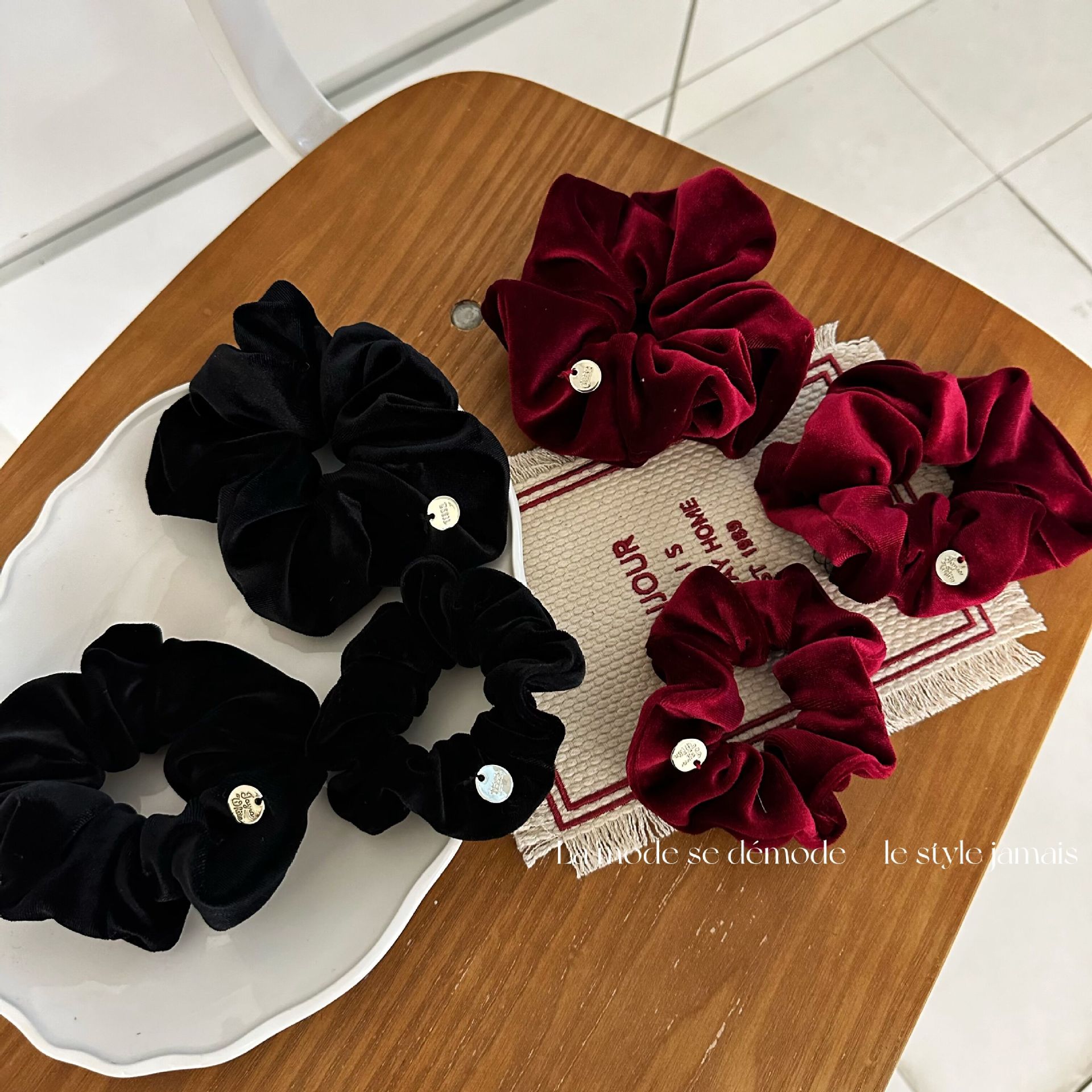 Woman Elegant Velvet Elastics  - Tablet Holder Accessories recension och pris