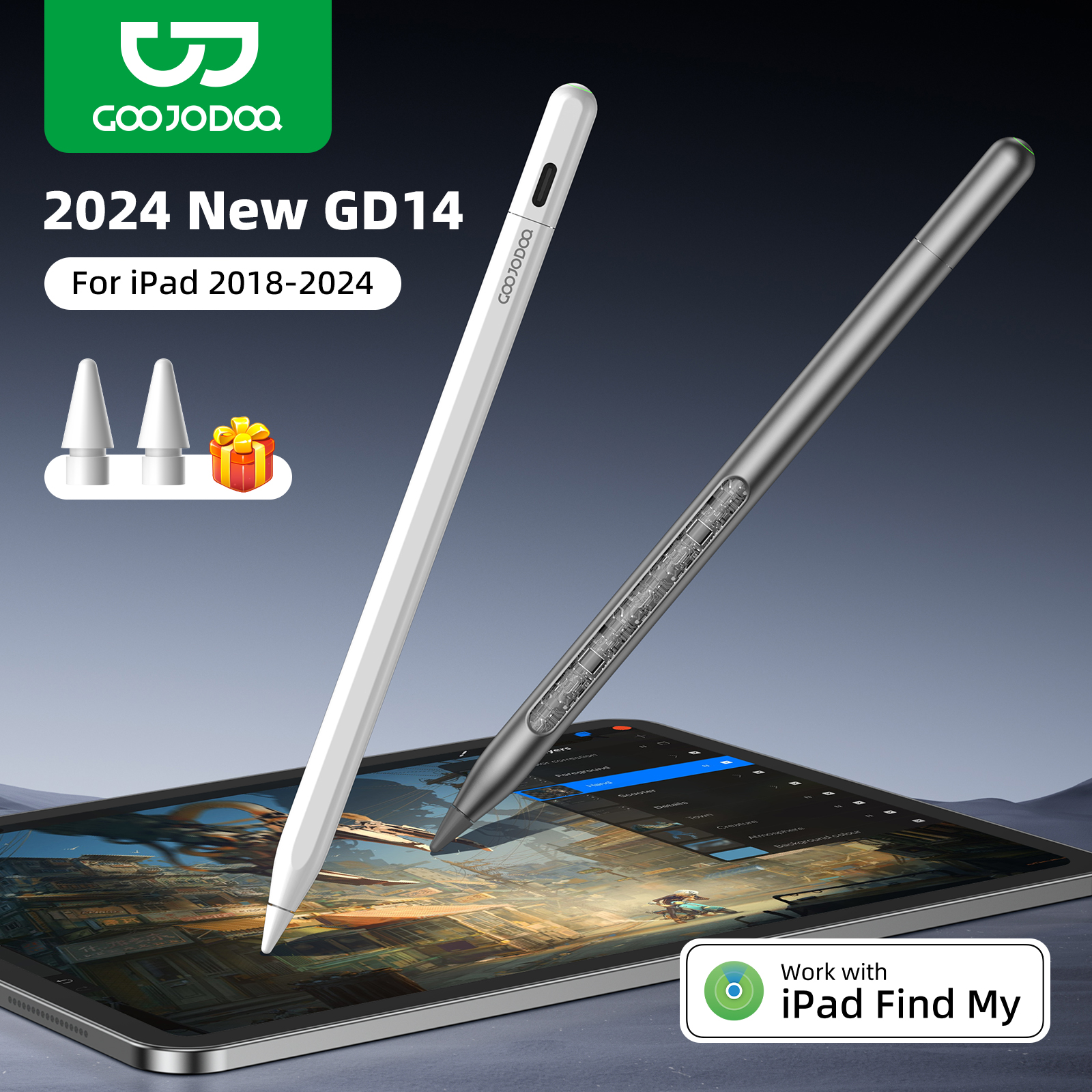 GOOJODOQ GD14 Stylus Pen For A - Tablet Accessories Kids recension och pris