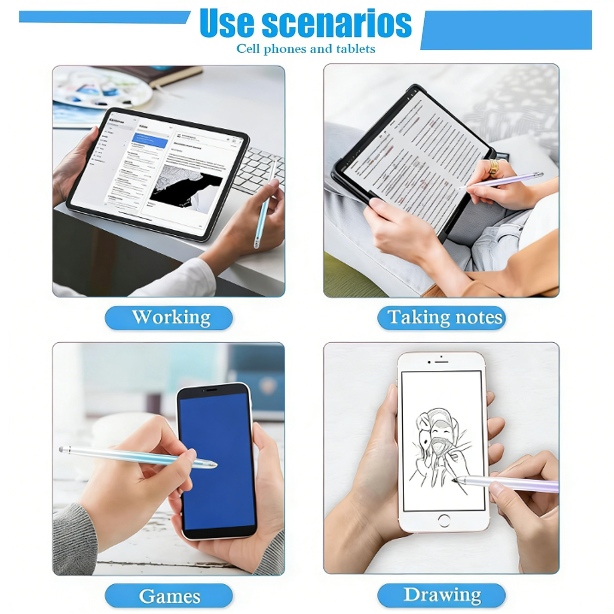 Graduated Color Silver Fiber T - Tablet Drawing Accessories recension och pris
