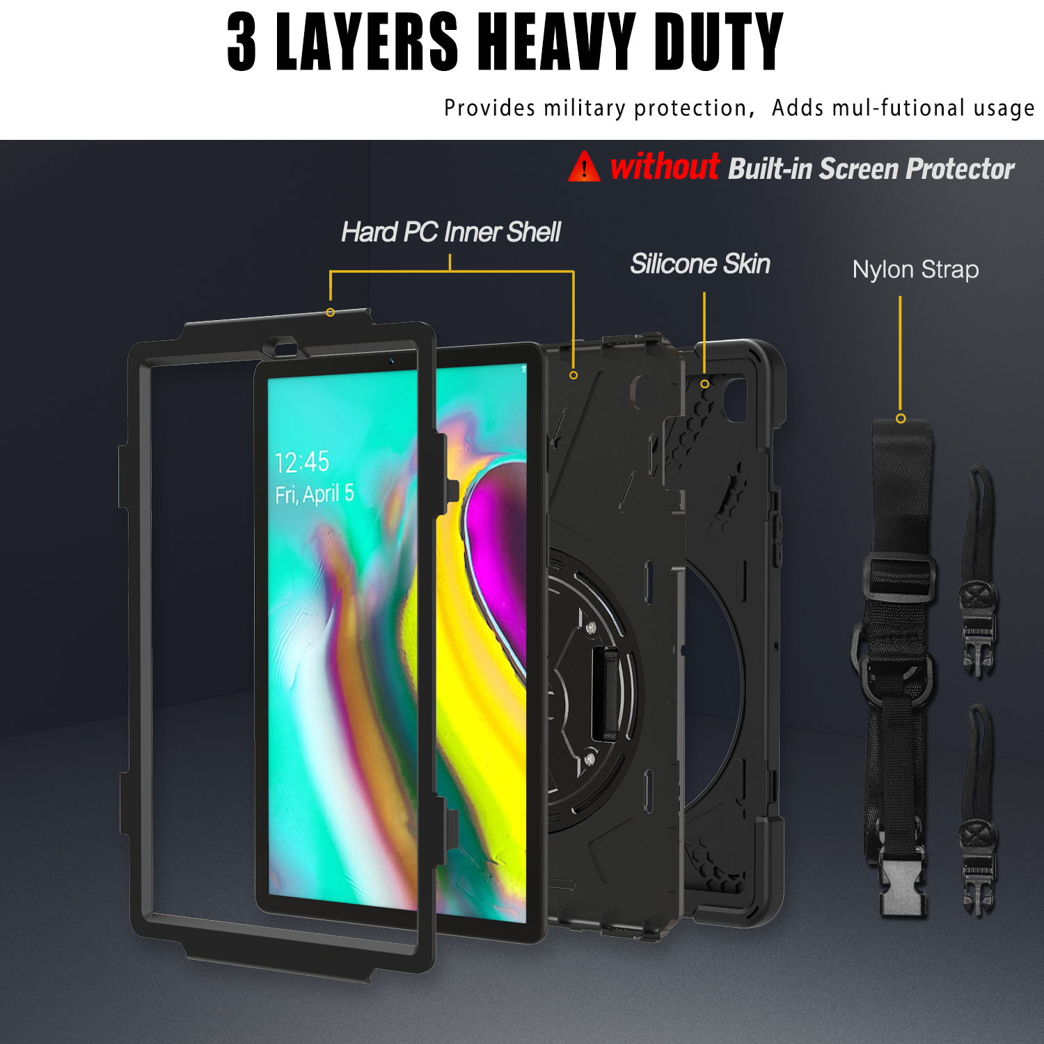 Rotating Hybrid Case For Samsu - Cheap Tablet Accessories recension och pris