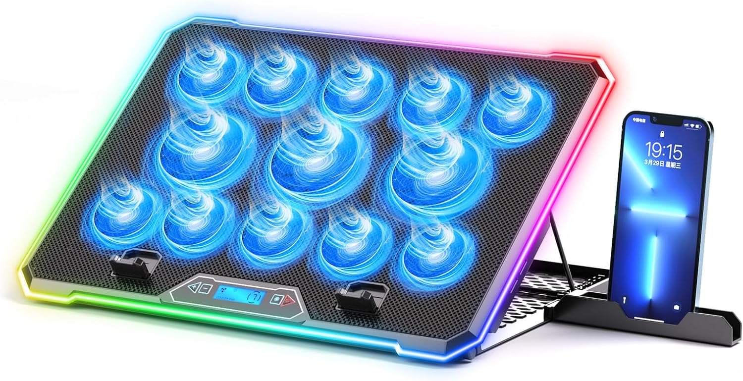 RGB Laptop Cooling Pad Gaming  - Cooling Stand Tablet recension och pris