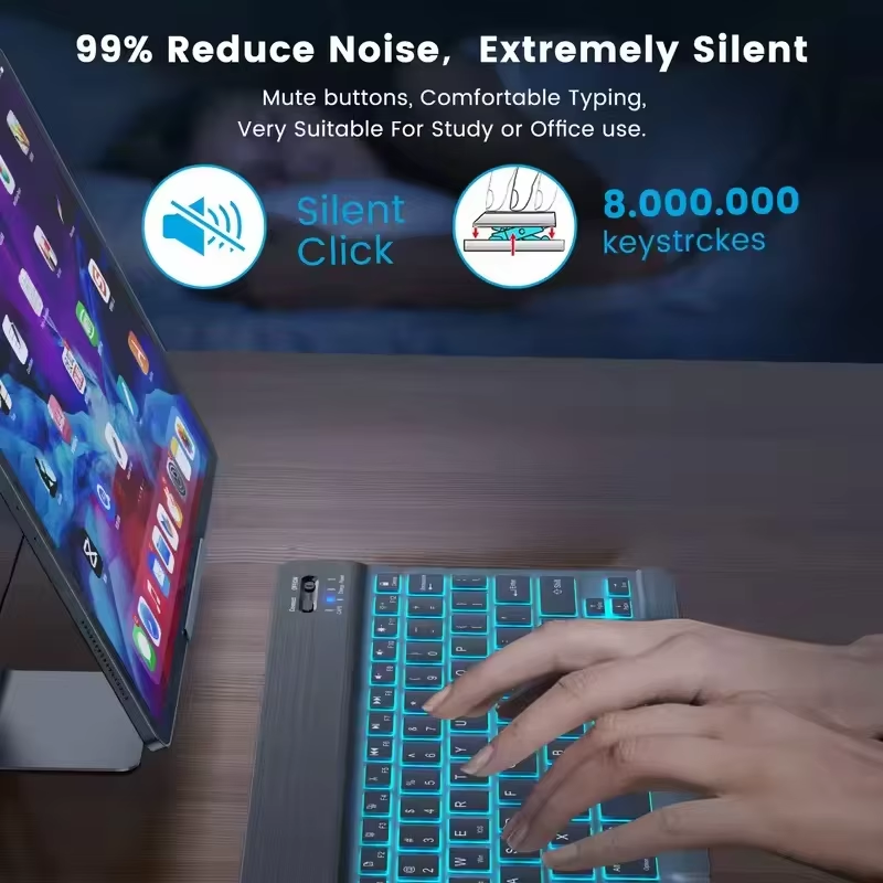 2026 Backlight Bluetooth Keybo - Android Tablet Gaming Accessories recension och pris