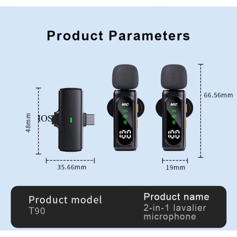 Mini Wireless Lavalier Microph - Android Tablet Gaming Accessories recension och pris