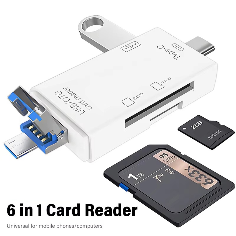 USB 3.0 Card Reader 6 in 1 OTG - Tablet Reading Accessories recension och pris