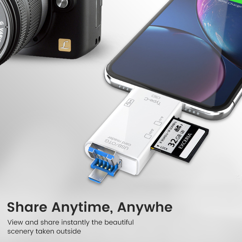 USB 3.0 Card Reader 6 in 1 OTG - Tablet Reading Accessories recension och pris