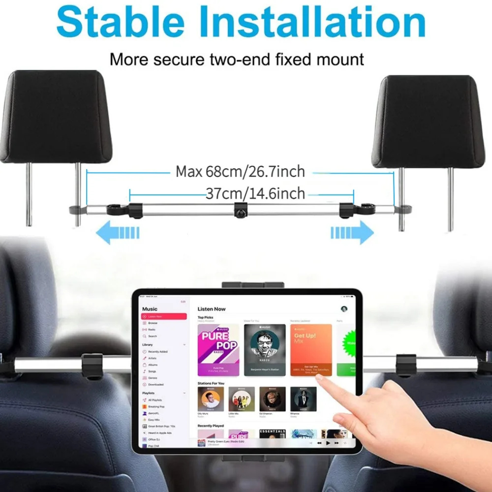 13'' Car Headrest Tablet Mount - Tablet Reading Accessories recension och pris