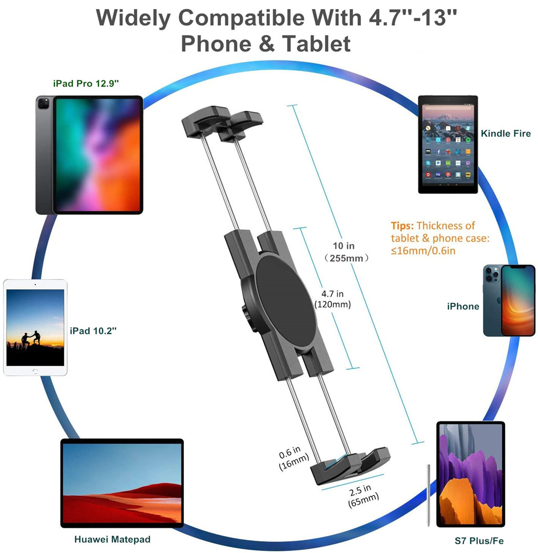 13'' Car Headrest Tablet Mount - Tablet Reading Accessories recension och pris