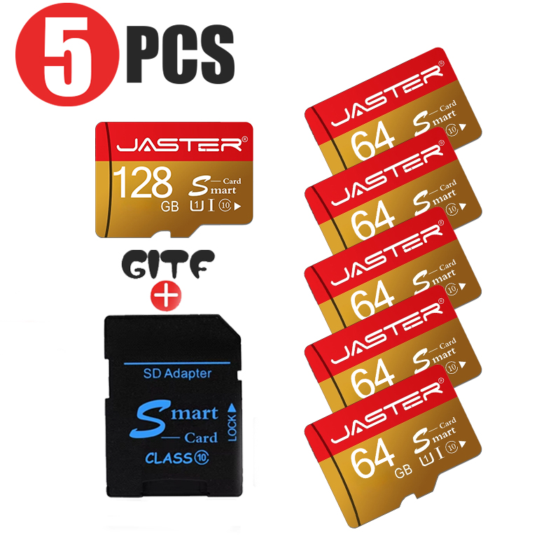 NEW 5PCS Gold TF Card Class10  - Microsd Card Tablet recension och pris