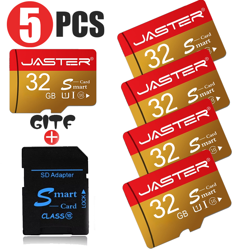 NEW 5PCS Gold TF Card Class10  - Microsd Card Tablet recension och pris