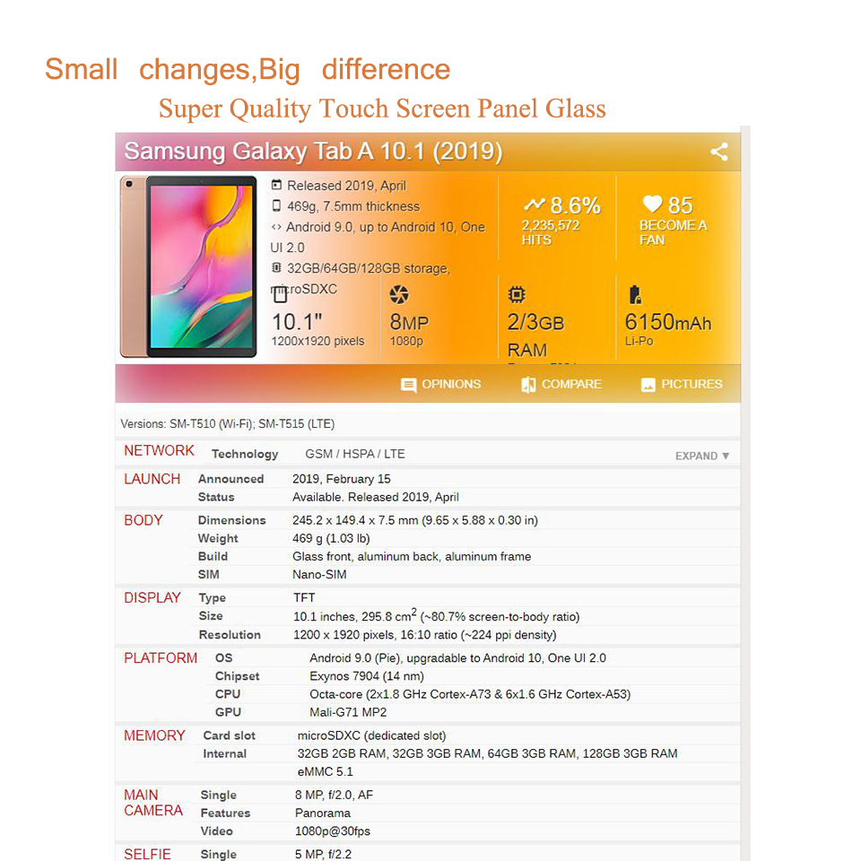 For Samsung Galaxy Tab A 10.1  - Tablet Accessories For Samsung recension och pris