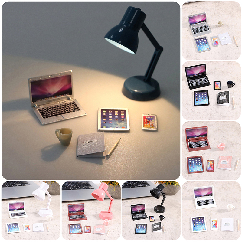 6/7Pcs/Set 1:12 Dollhouse Mini - Tablet Accessories Kids recension och pris